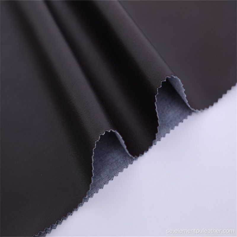 ECO Friendly Black Elastic Water Based PU Leather