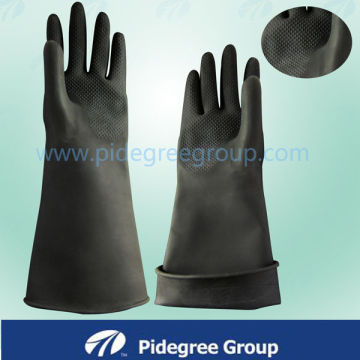 Heavy Duty High Risk Gloves Black With Natural Pigmented Latex