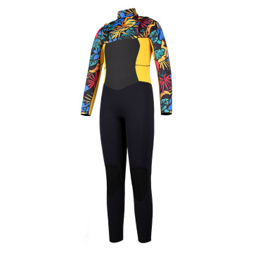 Ghiorno della pelle marina gilrs al torace full zip ecoprene wetsuits