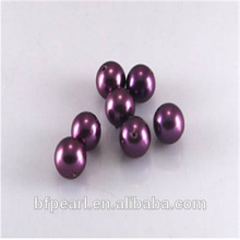 Wholesale Purple Half-drilled 10mm Round Shell Pearl Beads for Earrings or Pendent