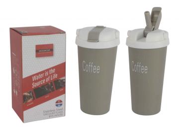 STAINLESS STEEL VACUUM INSULATION CUP (WITH STRAW)