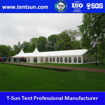 clear span tent with double PVC coated polyester fabric for roof on sale