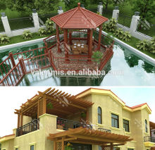 2015 Aluminium alloy Luxury garden pavilion/canopy/aluminum canopy