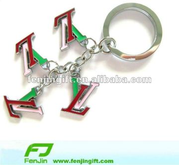 customized bag metal keychain