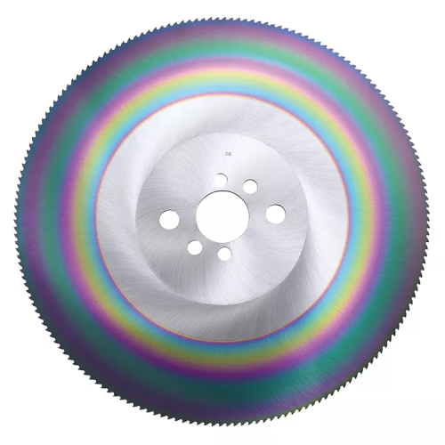 Fast Cutting Speed HSS Circular Rainbow Cutting Saw Blade for cutting Aluminum