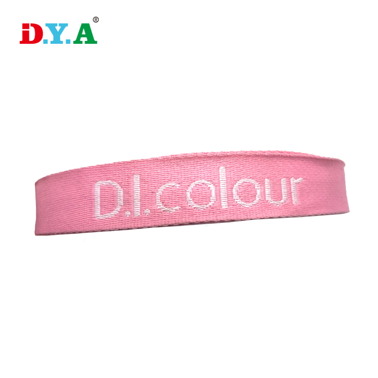 China Webbing Manufacturers Hot Sale Custom Logo WOVEN Jacquard Webbing Strap Polyester Tape