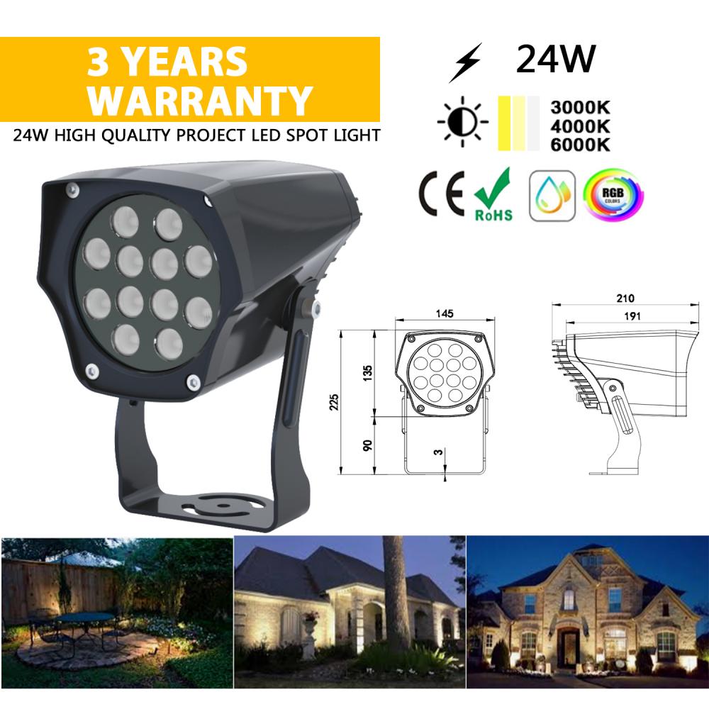 Spot de jardin à LED 24W