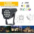 Holofote LED 24W para jardim