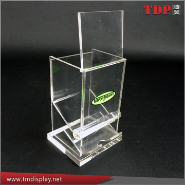 Wholesale Acrylic Clear Toothpick Dispenser Box Plexiglass Toothpick Box