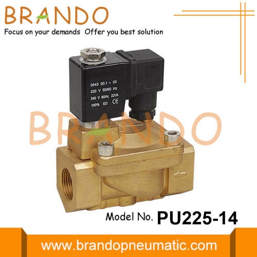 3/4 `` PU225A-06 1 &#39;&#39; PU225A-08 نحاس صمام الملف اللولبي 24VDC