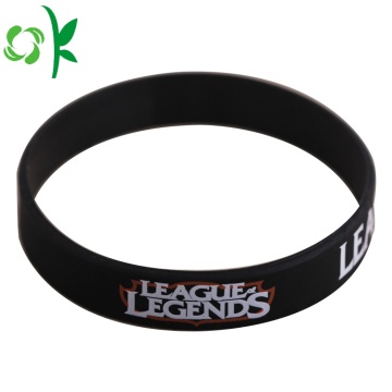 Sport WristBand Custom Printed Brand Soft Silicone Bracelet