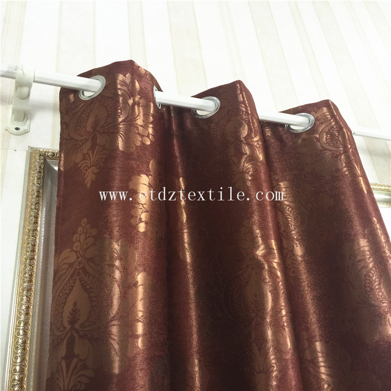 BROWN COLOR CURTAIN BLACKOUT FABRIC