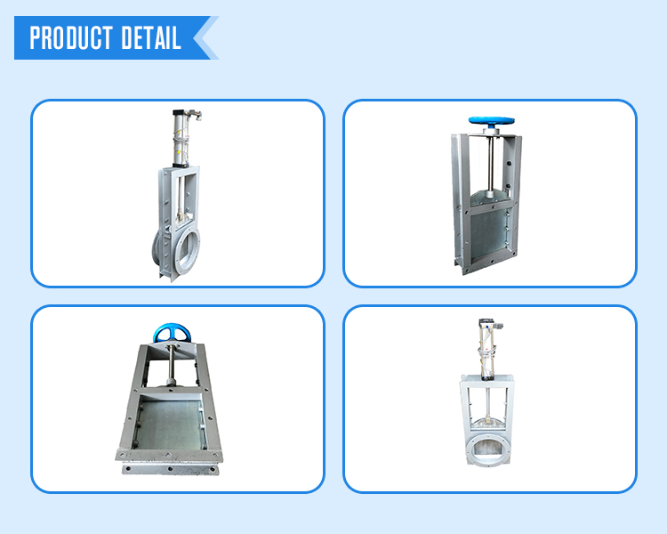 SLV series customized pneumatic slide gate valves