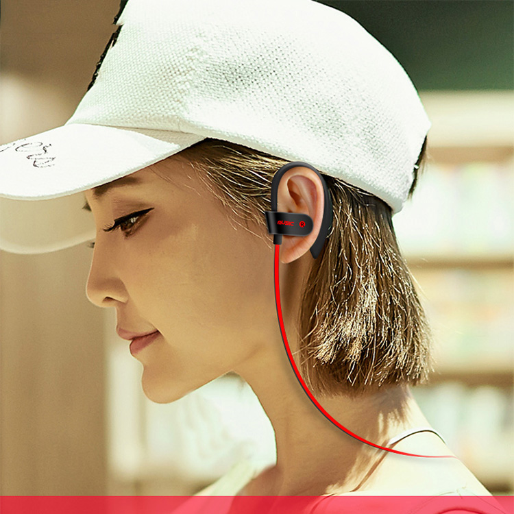 bluetooth V5.0 IPX5 waterproof sports earbud hook wireless headphone