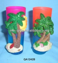 Polyresin shot glass with Palm tree