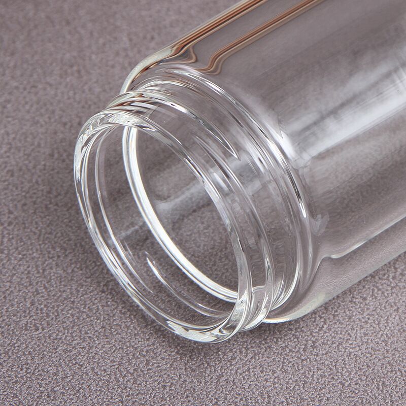 400ml New Fruit Tea Infuser Borosilicate Glass Water Bottle with Stainless Steel Lid