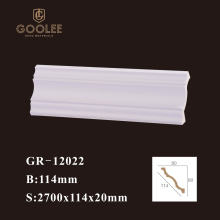 Goolee Factory Price Interior Decorative PU Plain Cornice Moulding For Ceiling