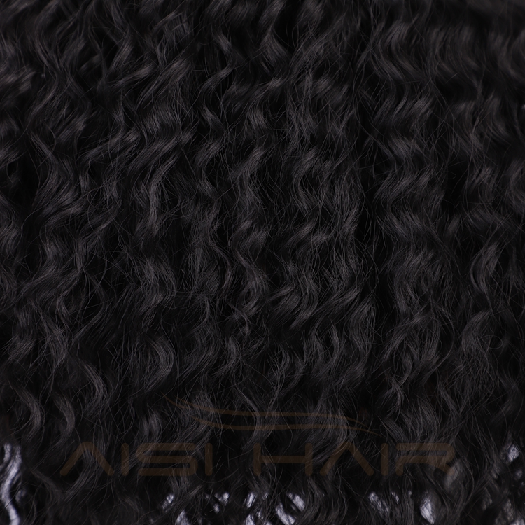 Dark Root Heat Friendly Resistant Vendors Lace Front Wholesale Highlight High Quality Curly Black Synthetic Wigs
