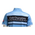 Polo blu economiche sublimate personalizzate da club