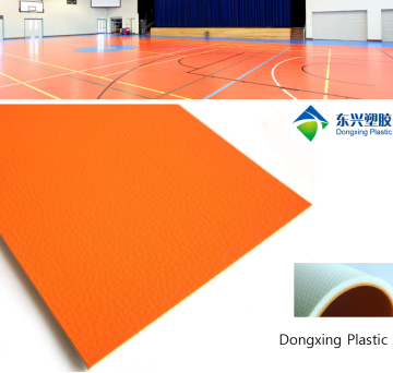 Synthetic gym PVC Basketball Flooring In Rolls