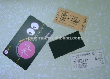 Barium ferrite magnetic record powder for magnetic cards