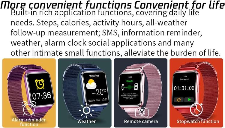 Health Bracelet Smartwatch Big Smart Watch That Takes Your Body Temperature