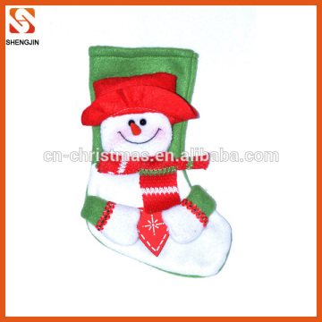 Cheap Promotional Felt Christmas Stocking Holders with 3d Doll