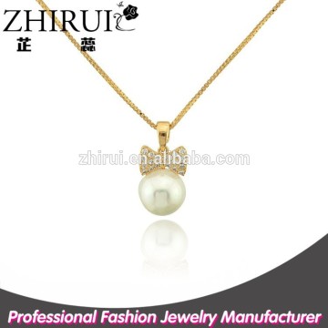 diamond butterfly baroque pearl necklace