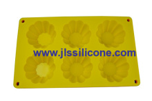 6 Sunflower Silicone Baking Molds Cake Bake Pan?