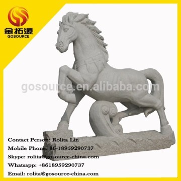 stone horse garden statues