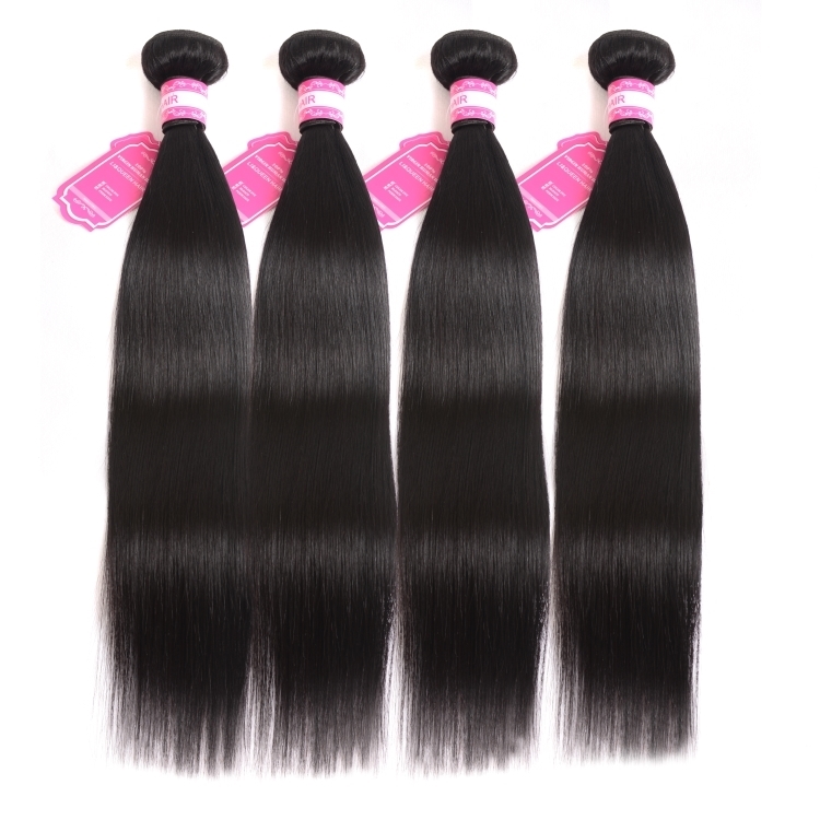 brazilian virgin human hair bundles with 4x4  lace closure 8-22inch lace front closure in stock