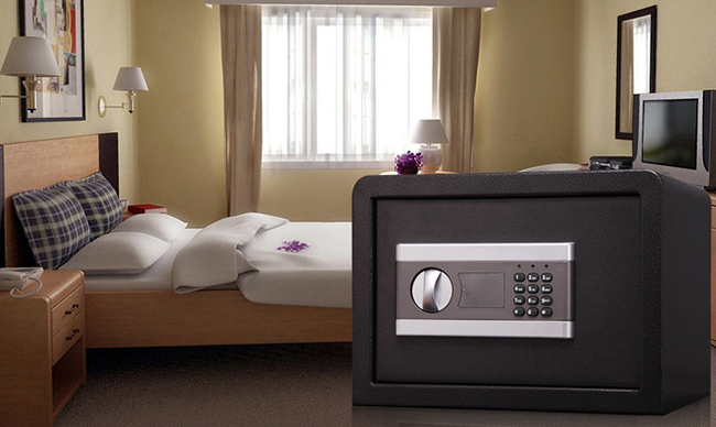 Steel safe box with electronic code lock