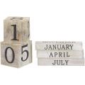 Wooden Perpetual Date Desk Calendar Blocks