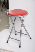 small folding stool with PVC cushion