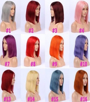 Cheap Wholesale Short Bob Wigs Human Hair ,Bob Style Top Quality Brazilian Human Hair Lace Front Wig For Black Women