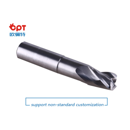 Solid carbide end mill for alumium