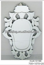 Antique Art Decor Silver Baroque Wall Mirror Design