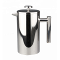 Stainless steel French press pot is durable