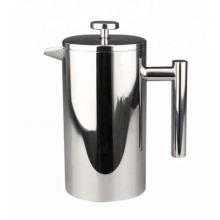 Stainless steel French press pot is durable