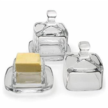 Glass butter jar