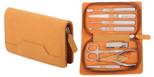 Zipper Leather Case Manicure Tools
