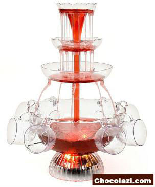 CHOCOLAZI ANT-8010 3 tiers Plastic Home cocktail fountain for party