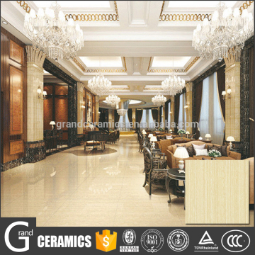 Yellow polished porcelain floor tile showroom on Oman