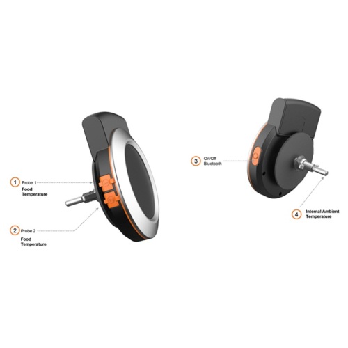 Draadloze Bbq-temperatuurregelaar met dubbele sondes Vleesthermometer