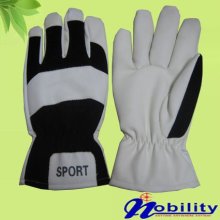 PU leather winter warm sport glove