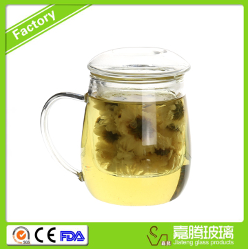 China Goods Wholesale Promotional Gift Handmade Borosilicate Tea Glass Cup With Filter