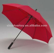 Golf umbrella, Red golf umbrella with logo, Straight umbrella
