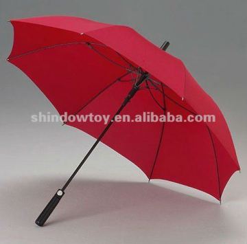 Golf umbrella, Red golf umbrella with logo, Straight umbrella