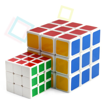 Third order six-color magic cube