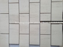 Brick pattern Moca cream marble mosaic tile